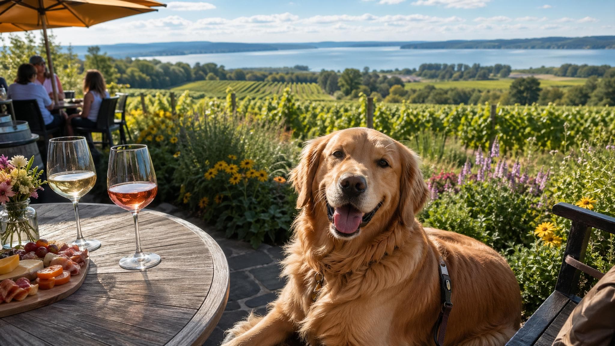 Plan a dog-friendly Traverse City trip with winery, brewery, beach, patio, trail, lodging, and safety tips—plus what to verify before bringing your pup.
