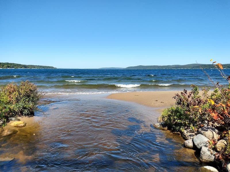 Beulah Public Beach - Sleeping Bear Dunes in Traverse City, Michigan